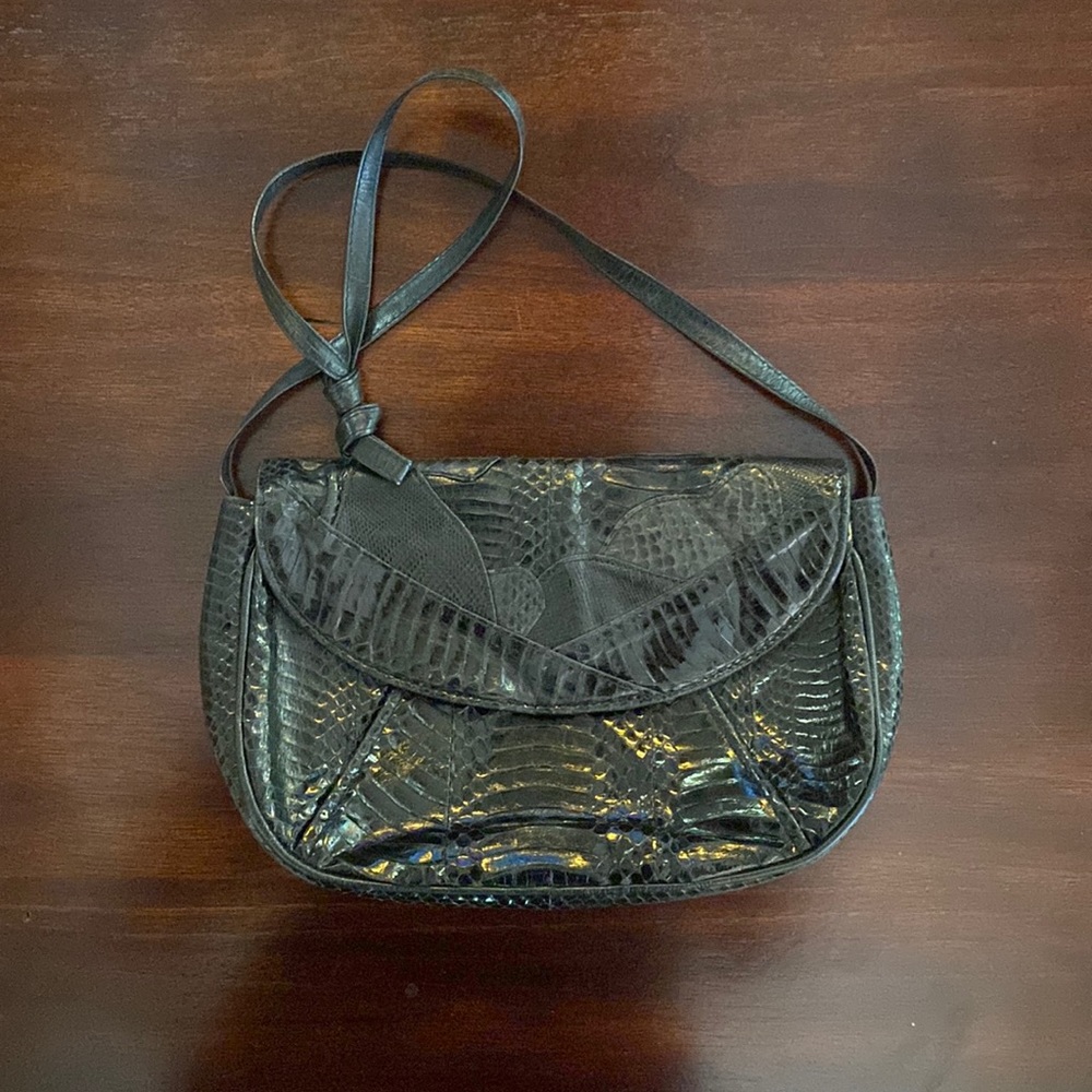 Vintage J Renee reptile skin bag